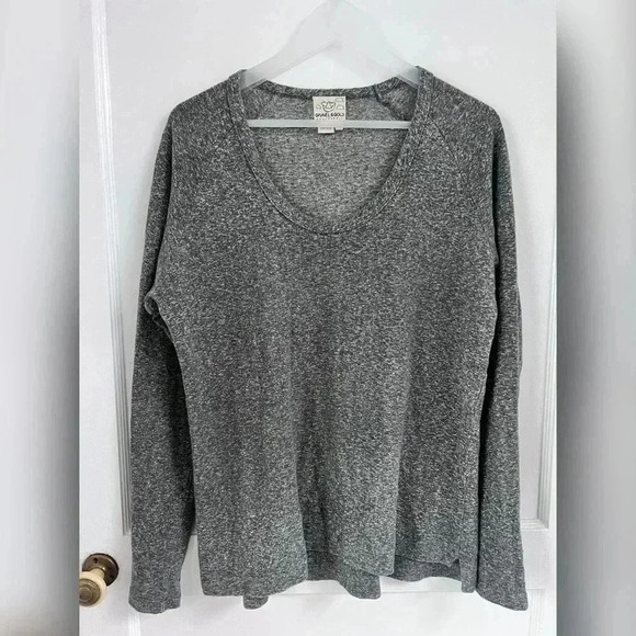 Gravel & Gold Grey Heather Pullover Sweater Size 4 - Picture 1 of 3